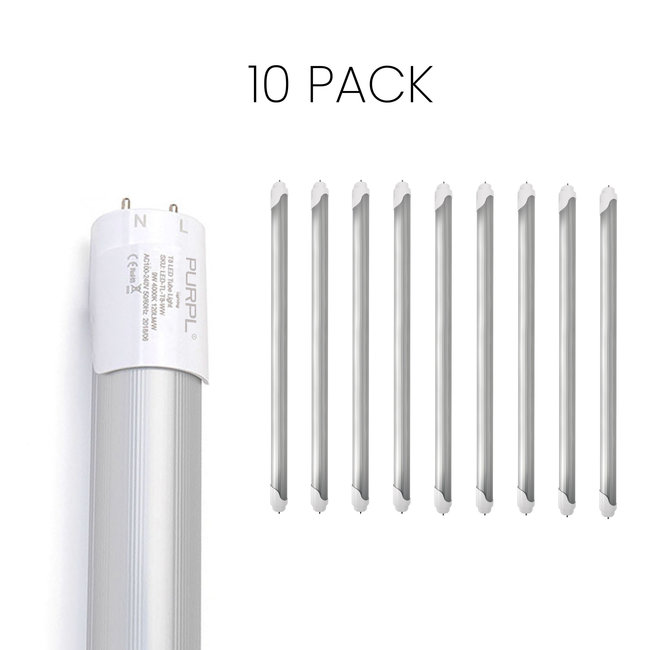 PURPL Voordeelpak 10x LED TL Buis 150cm | 4000K Helder wit | 24W | High Lumen | T8