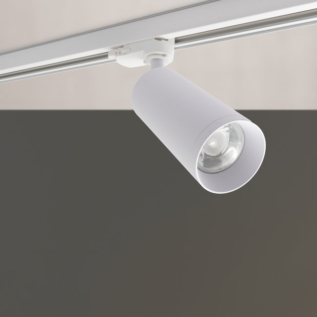 PURPL LED Rail Spot Armatuur | GU10 | Ø60x130mm | 3-fase | Utah | Wit