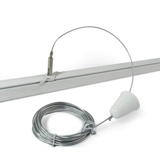 Powergear Ophangset voor LED railsysteem | Wit | 5M