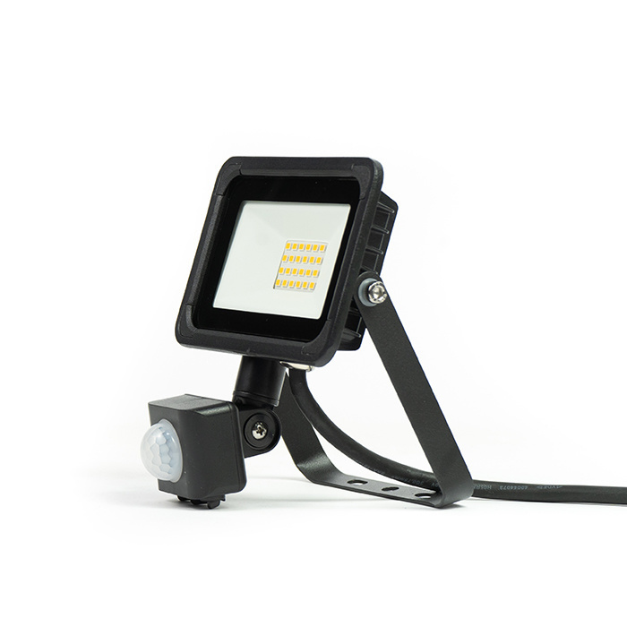 LED Breedstraler met 10W (vervangt 100W) | IP44 | zwart - Ledlichtstunter.nl
