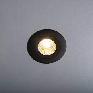 PURPL LED Inbouwspot 4,5W | 2000—2700K | Ø68mm | Dimbaar | Zwart