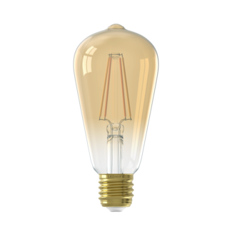 Lednify WiZ Connected | Smart LED Filament Amber Rustiek lamp 6W E27