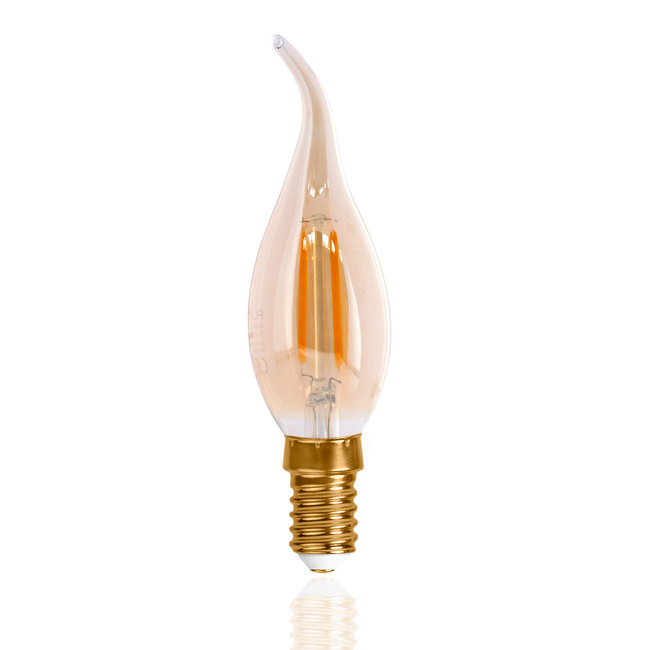 PURPL LED Filament Lamp Amber Dimbaar 2.5W - 2200K - Vlam