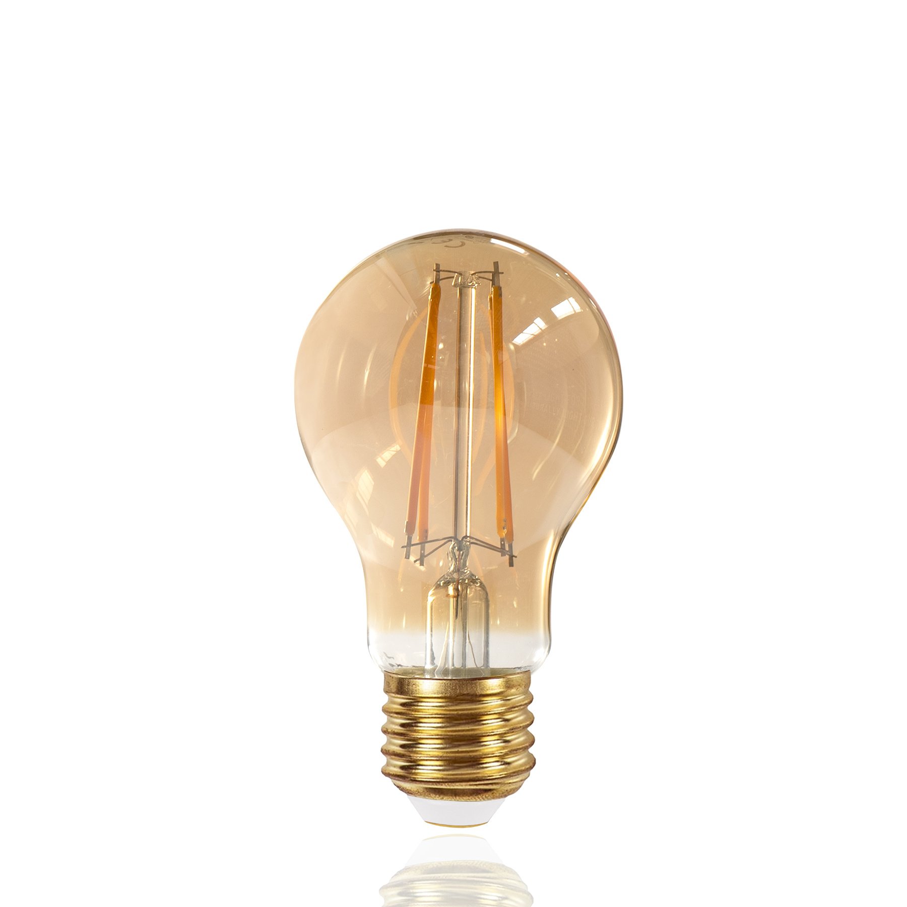 Niet verwacht Mammoet fort LED Filament Lamp E27 A60 2200K Warm Wit Amber 5W - Ledlichtstunter.nl