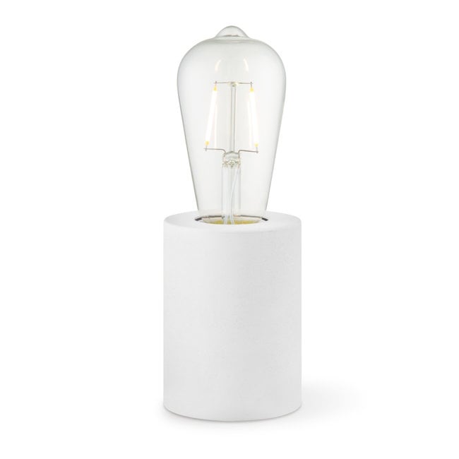 PURPL Tafellamp Industrieel | E27 Fitting | 1,5m Snoer | Wit