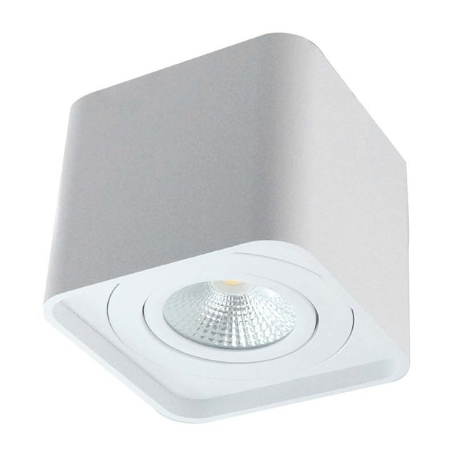 EcoDim LED Opbouwspot armatuur vierkant Wit