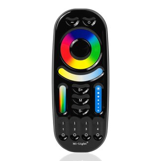 MiBoxer/Mi-Light LED Afstandsbediening RGB+CCT 4-Zone | Zwart