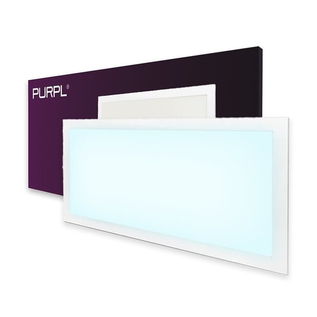 PURPL LED Paneel 30x60 | 20W | Koud Wit 6000K | 100 lm/W | Incl. Driver | 2000 LM | Flikkervrij | Edge-lit