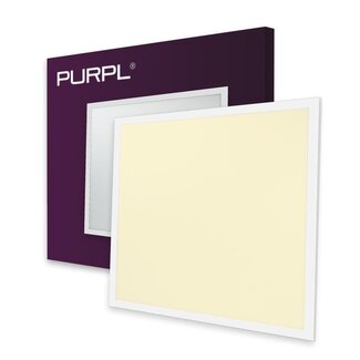 PURPL LED Paneel 60x60 | 25W | Warm Wit 3000K | 125 lm/W | 3125 LM | Premium | Flikkervrij | Edge-lit