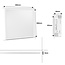 PURPL LED Paneel Zwart 60x60 | 25W | Helder Wit 4000K| 125 lm/W | 3125 lm | Flikkervrij | Edge-lit