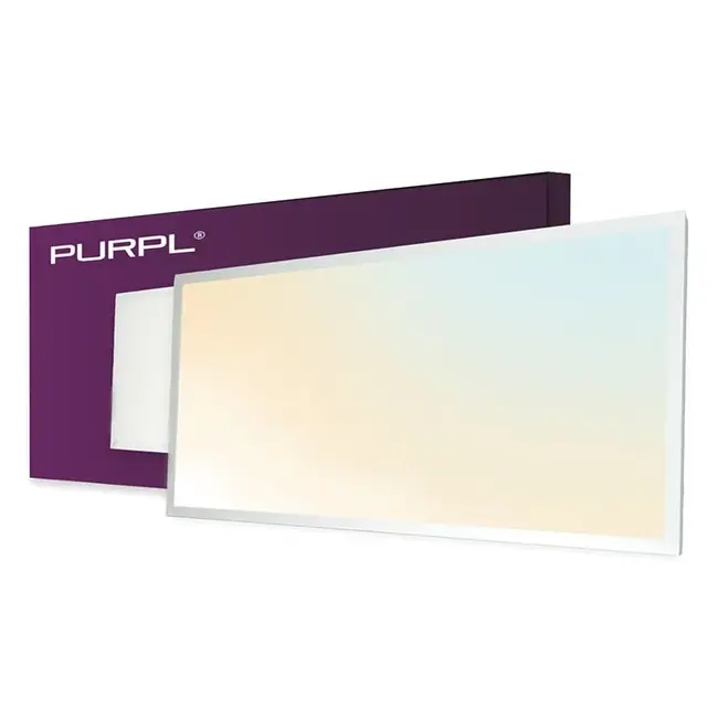 PURPL LED Paneel 60x120 | 60W | CCT (2800K-6500K) | 120 lm/W | Incl. Driver + controller | Dimbaar | Flikkervrij | Edge-lit