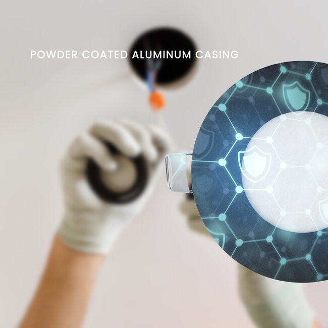 PURPL LED Downlight | 3000K Warm Wit | 3W | ø85 mm | Rond | Inbouw | Zwart | IP40