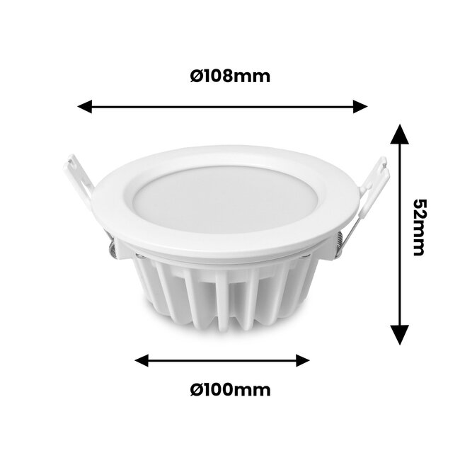 MiBoxer/Mi-Light LED Downlight | RGB+CCT | 6W | ø108mm | Rond | IP54 | FUT063