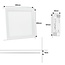 PURPL LED Paneel 30X30cm | 18W |  4000K Helder Wit | 100 lm/W | Incl. Driver | 1800 lumen | Flikkervrij | Edge-lit