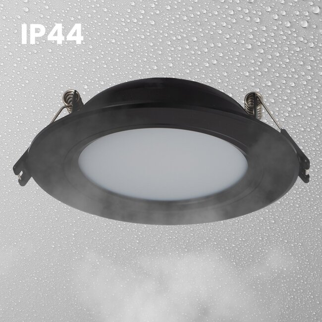 MiBoxer/Mi-Light LED Downlight | RGB+CCT | 6W | ø118 mm | Rond | IP44 | Zwart | FUT068B