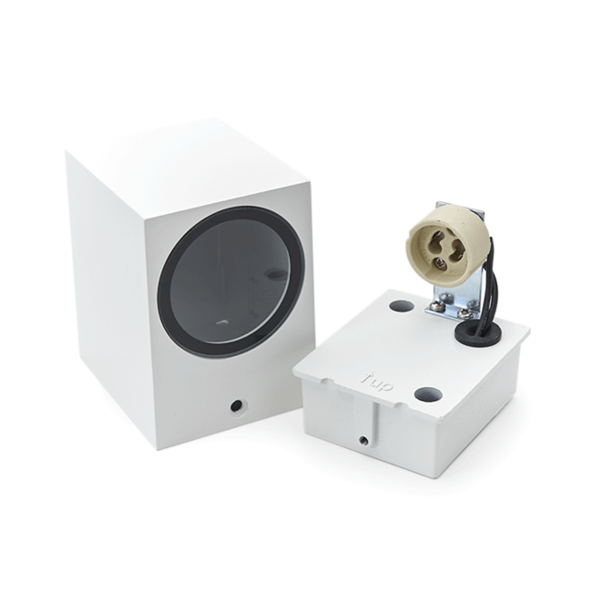 PURPL LED Wandspot Armatuur GU10 | IP44 | Vierkant | Wit