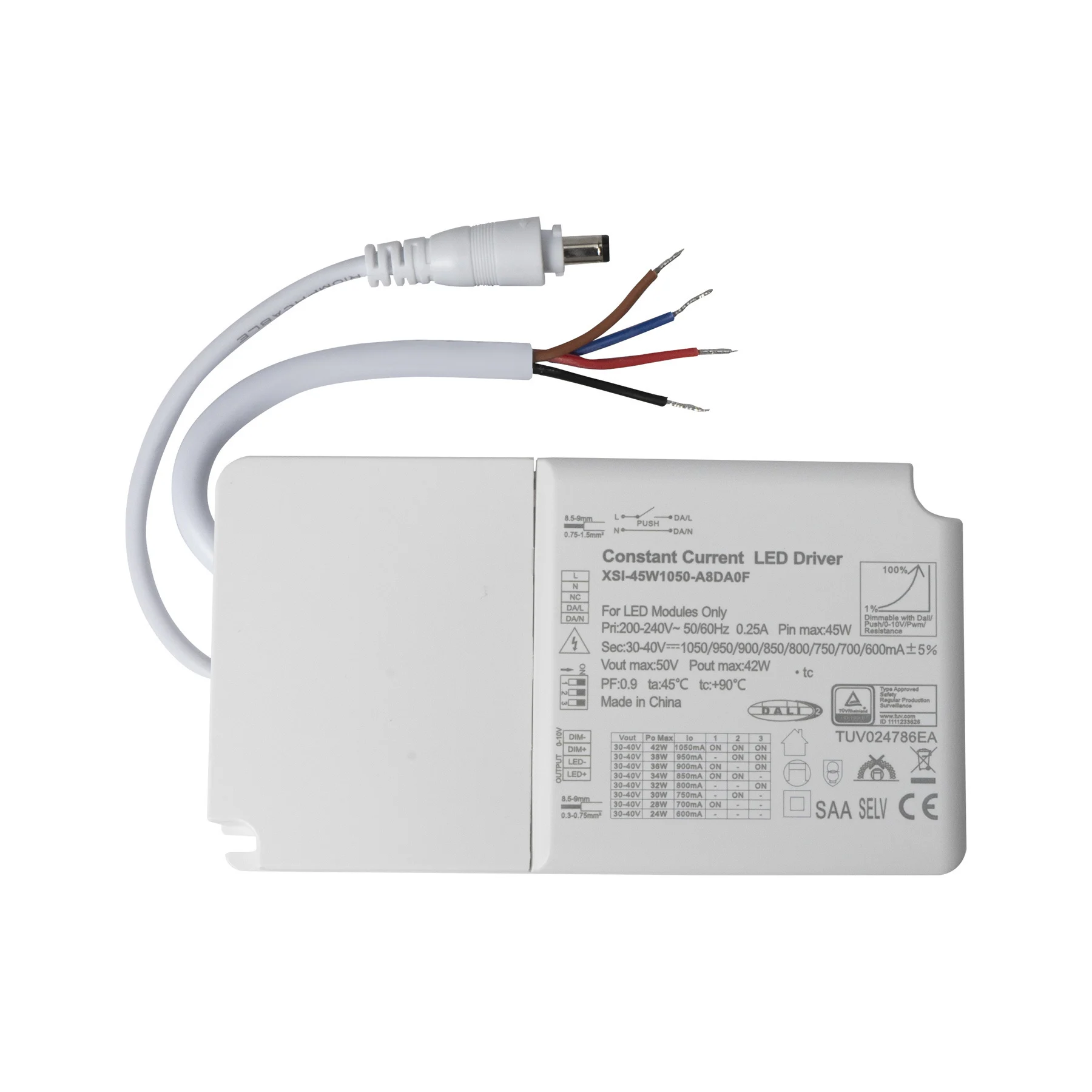 PURPL DALI LED Driver | 42W | 1050mA | Geschikt voor LED panelen