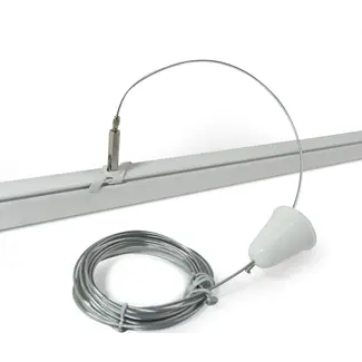 Powergear Ophangset voor LED railsysteem | Wit | 5M