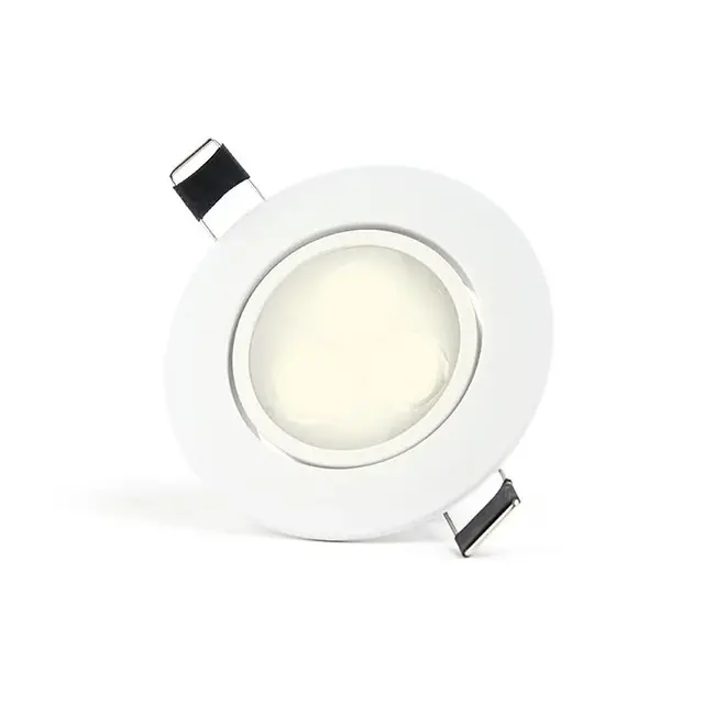 PURPL LED Inbouwspot | 3W | 2700K Warm Wit | Ø85 mm | IP40 | Wit | Kantelbaar | Rond