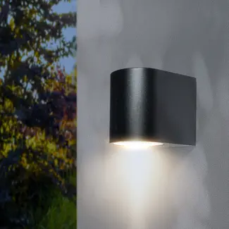 PURPL Wandspot Armatuur | D-vorm | Zwart