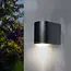 PURPL LED Wandspot Armatuur GU10 | IP44 | D-vorm | Zwart
