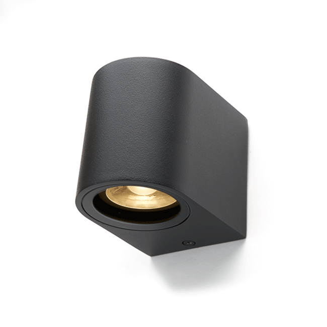 PURPL LED Wandspot Armatuur GU10 | IP44 | D-vorm | Zwart