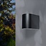 PURPL LED Wandspot Armatuur GU10 | IP44 | D-vorm | Zwart