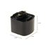 PURPL 1-Fase Rail Vierhoekige Adapter | Zwart