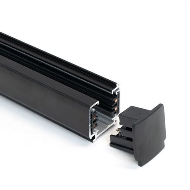 Powergear 3-fase Rail Eindkap | Zwart | PRO-0432 | 4 stuks