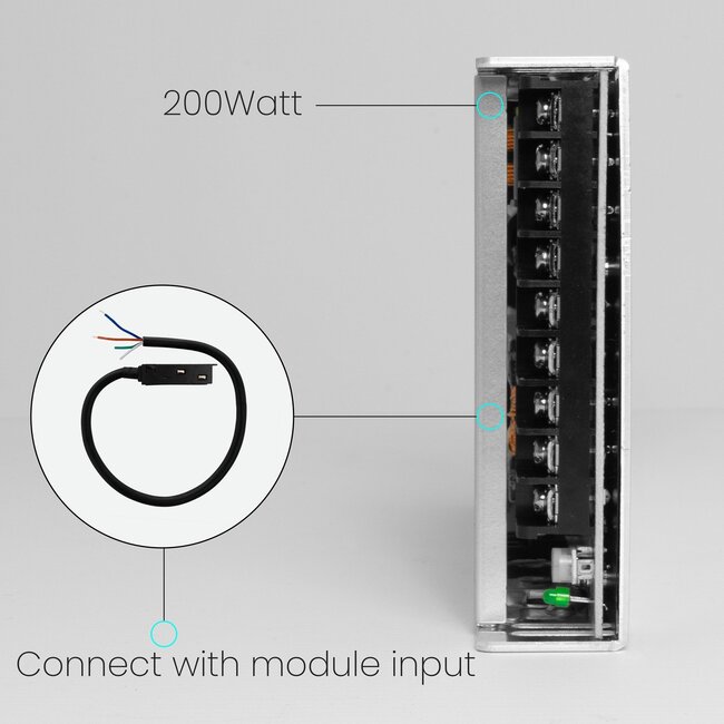 Meanwell 48V Magnetische railverlichting | Voedingstransformator 100W