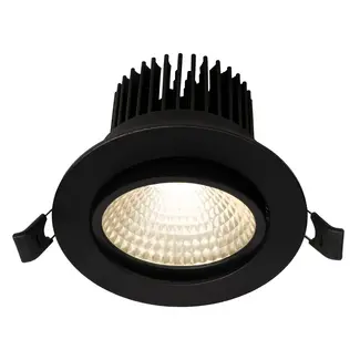 PURPL LED Inbouwspot COB | 7W | 4000K | Ø108 mm | IP40 | Zwart | Kantelbaar | Rond PURPL LED Inbouwspot COB | 7W | 4000K | Ø108 mm | IP40 | Zwart | Kantelbaar | Rond