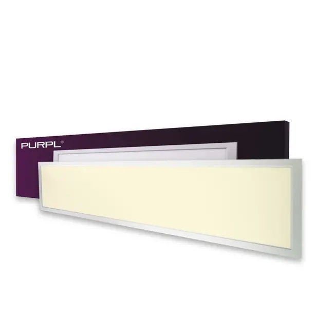 PURPL LED Paneel 30x120 | 36W | Warm Wit 3000K | 100 lm/W | Incl. Driver | 3600 LM | Flikkervrij | Back-lit