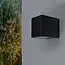 PURPL LED Wandspot Armatuur GU10 | IP44 | Vierkant | Zwart