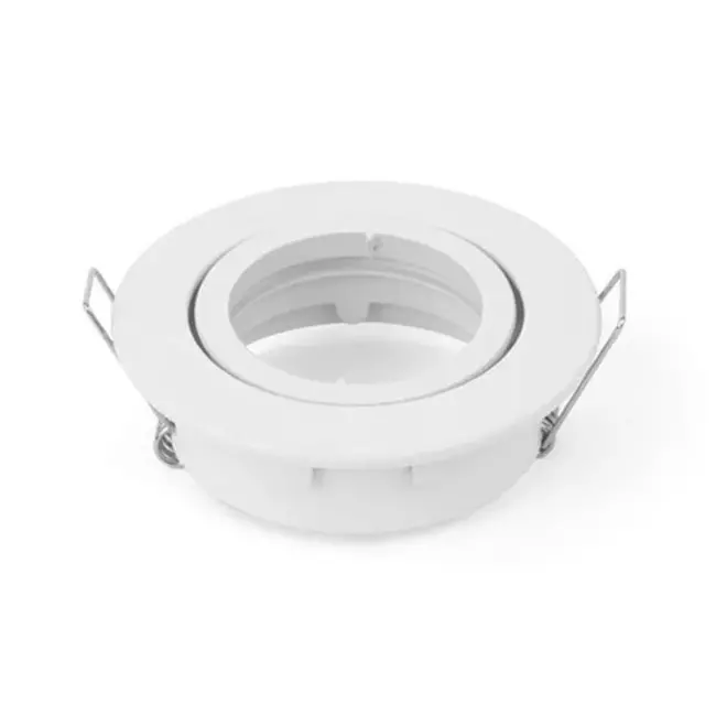 PURPL LED Spot Armatuur GU10 Zink | Wit | Rond | IP20 | Kantelbaar (inclusief GU10 fitting)