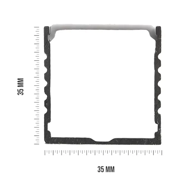 PURPL LED Strip Profiel Wit 1,5m | 35x35mm | Opbouw profiel