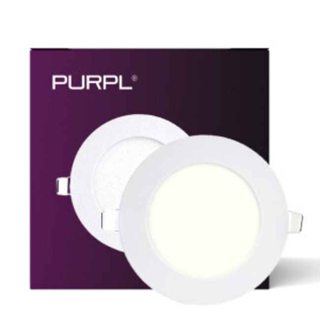 PURPL LED Downlight | 4000K Helder Wit | 6W | ø120mm | Rond | Inbouw