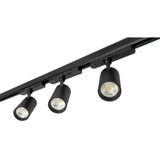 PURPL Zwarte Railverlichting Set | 3 Meter | 5x CCT Railspots | 3-Fase Railsysteem