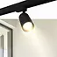 PURPL LED Rail Spot Armatuur | GU10 |  Ø54x100mm | 3-fase |  Denver | Zwart
