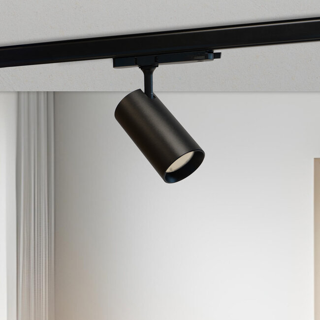 PURPL LED Railspot | 20W | 3CCT (3000K-4000K-6000K) | Ø60x130mm | 3-fase | Zwart