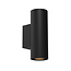 PURPL Wandspot Armatuur GU10 | Cilinder | Dubbel | IP44 | Zwart