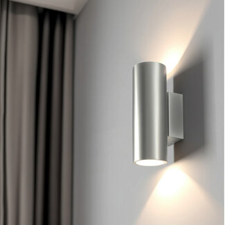 PURPL Dubbele Wandspot Armatuur | Rond | Zilver