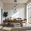PURPL Industriële Hanglamp | 3-Lichts | Zwart | E27 fittingen | Rond