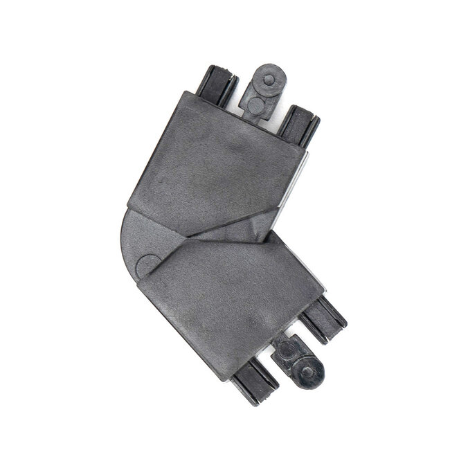 PURPL Verstelbaar Koppelstuk | Instelbare hoek 90° tot 180° | Zwart | Geschikt voor 48V Smart Railverlichting Super Slim