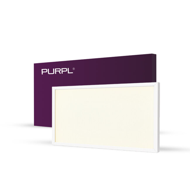 PURPL LED Paneel 30X60cm | 25W | Helder Wit 4000K | Incl. Driver | 100 lm/W | 2500 LM | Flikkervrij | Back-lit