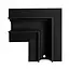 Hoekstuk 48V Magnetische Railverlichting | Inbouw | 90° | Plafond | Zwart