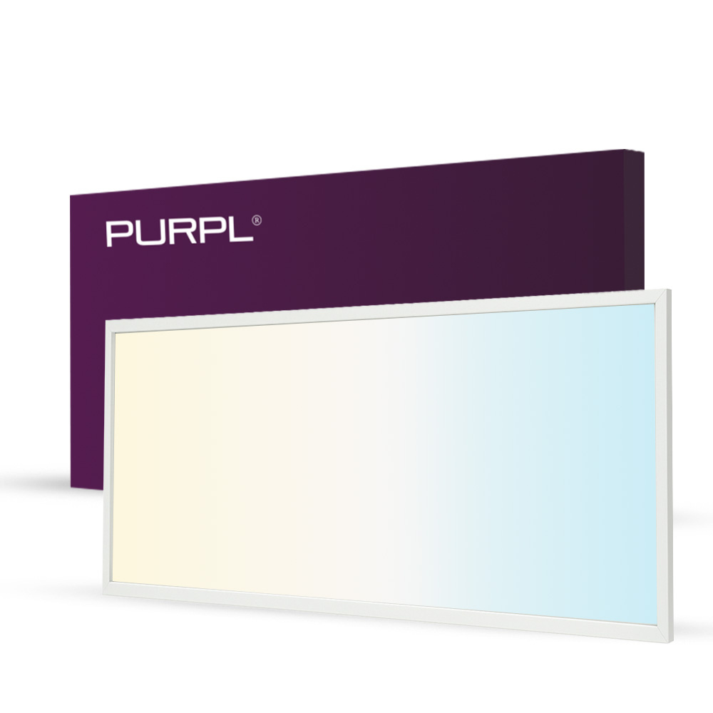 PURPL LED Paneel 60x120 | 60W | CCT (2800K-6500K) | 120 lm/W | Incl. Driver + controller | Dimbaar | Flikkervrij | Edge-lit