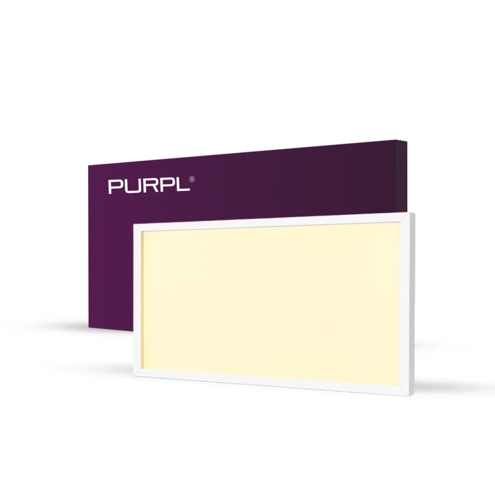 PURPL LED Paneel 30x60 | 25W | Warm Wit 3000K | Incl. Driver | 100 lm/W | 2500 lm | Flikkervrij | Back-lit