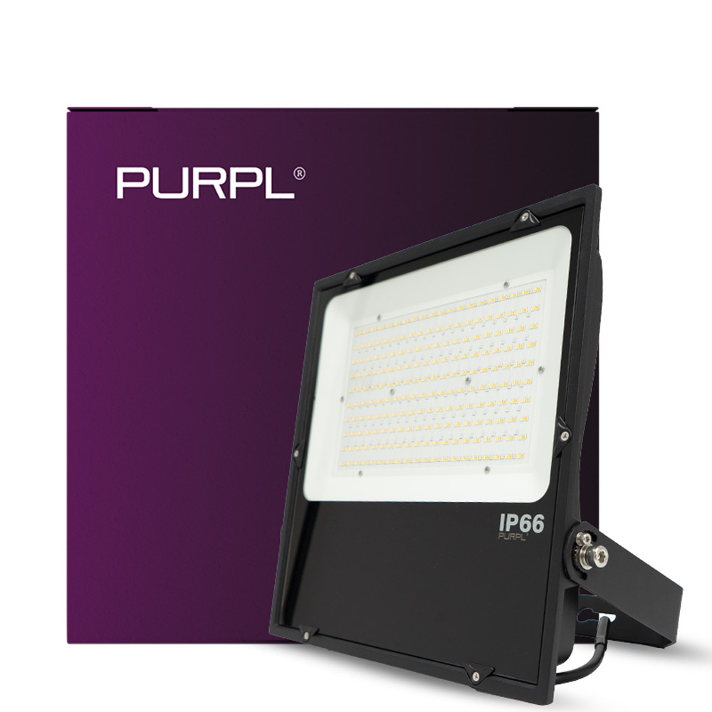 PURPL LED Bouwlamp | 200W | 22000 lm | RGB+CCT (2700K-6500K) | 2.4 GHz | IP66 | IK08 | Dimbaar | FUTT08
