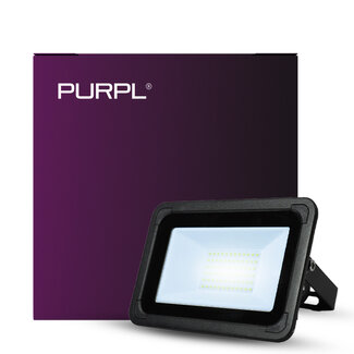 PURPL LED Bouwlamp | 50W | 6000K Koud Wit | IP66 | IK08 | zwart