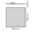 Ledvance LED Paneel 60x60 | Helder Wit 4000K | 33W | 3630 lm | 110 lm/W | UGR<25 | Flikkervrij | Back-lit